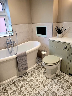 Image showcasing a completed bathroom in Amington