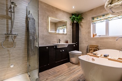 Image showcasing a completed bathroom in Drayton Bassett