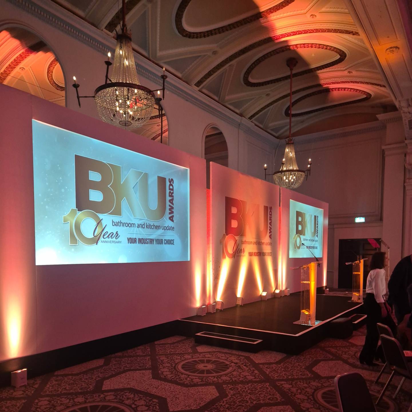 Stage area at the BKU Awards