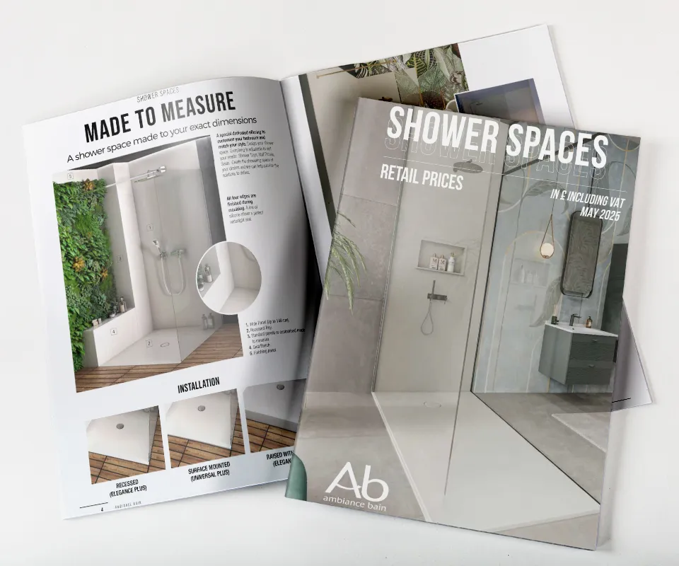 Ambiance Bain Shower Spaces Brochure Cover