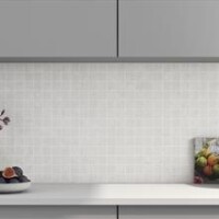 Small format mosaic feature tile