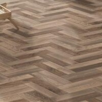 Herringbone wooden floor