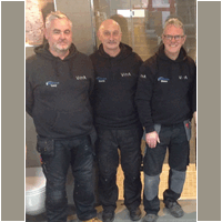(Left) Tony - Trade counter customer service, warehouse operative & delivery driver. (Middle) Steve - Trade counter customer service and warehouse operative. (Right) Shaun - Managing Director